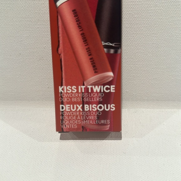 MAC Kiss It Twice Powder Kiss Liquid Duo Best Sellers Lipstick. - Picture 2 of 4